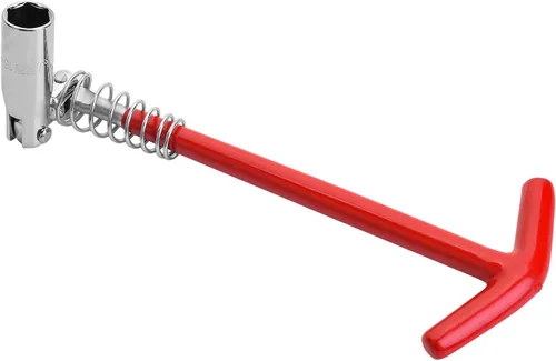 Miniatura 6 de Jetech Llave de bujía de 5/8 pulgadas (0.630 in), diseño de mango en T con barra en T giratoria de 360 grados, acero de aleación Cr-V tratado
