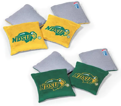 Miniatura 33 de Wild Sports - Puf de doble cara NCAA College de 8 unidades, bolsas de lanzamiento prémium para juego de cornhole, ideal para portones traseros