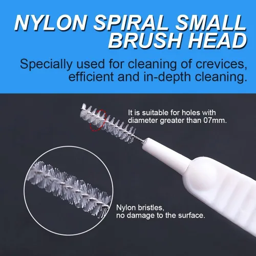 Miniatura 3 de Cepillo de limpieza mejorado para cabezal de ducha, cepillo de limpieza antiobstrucción, cepillo de limpieza para cabezal de ducha, cepillo de 10pcs