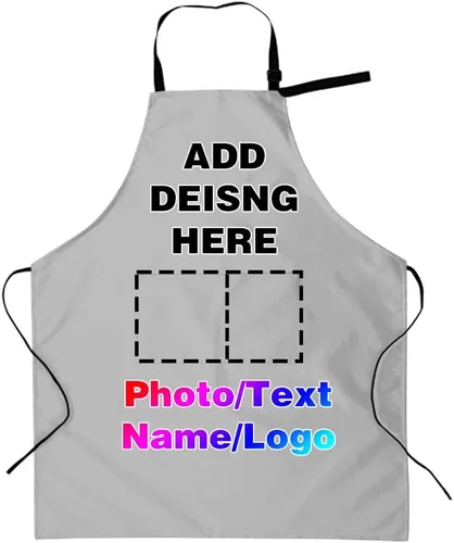Miniatura 34 de Delantales personalizados para mujeres y hombres, delantal personalizado con logotipo de texto fotográfico, delantales de cocina personalizados