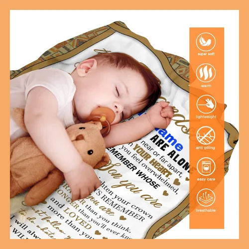 Miniatura 9 de Manta personalizada con nombre de nieto de la abuela y el abuelo de 40 x 50 pulgadas, regalo personalizado con nombre de niño, manta de baloncesto