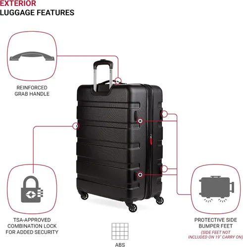 Miniatura 3 de Maleta rígida y expandible SWISSGEAR 7366 con ruedas giratorias