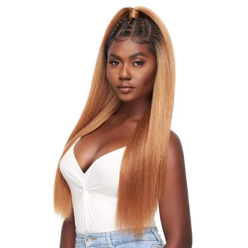 Miniatura 3 de Outre Perfect Hair Line - KATYA - Peluca sintética de 13 x 6 pulgadas con encaje frontal de cuero cabelludo sintético - KATYA (1 negro azabache)
