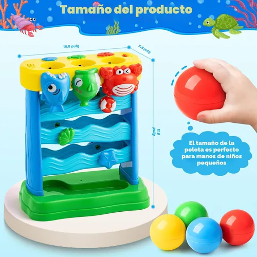 Miniatura 5 de V-Opitos Juguetes Musicales para Niños y Niñas de 1, 2 Años, Juguetes Interactivos de Alimentación para Bebés de 12-18 Meses, Juguetes de Educación