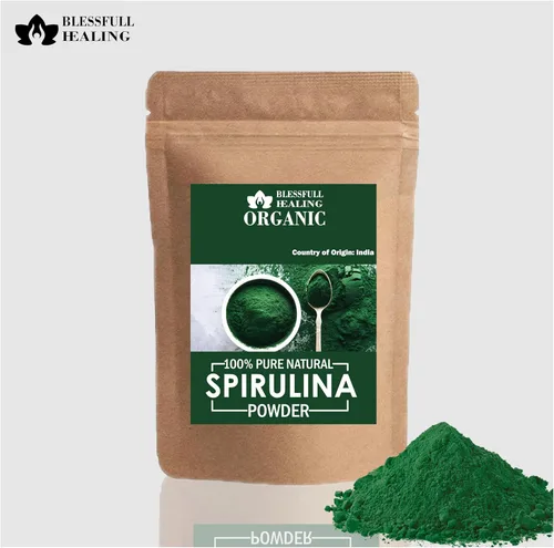 Miniatura 3 de Blessfull Healing Espirulina en polvo natural 100% pura y orgánica 7.05 onzas (7.05 oz)