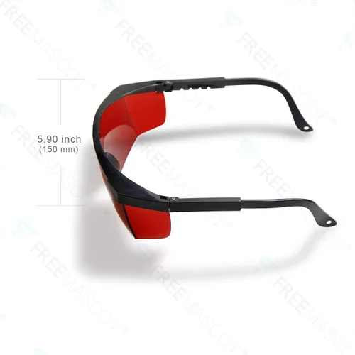 Miniatura 2 de FreeMascot OD 4+ 190nm-550nm Gafas de seguridad láser de longitud de onda para luz láser típica de 405nm, 445nm, 450nm, 520nm, 532nm