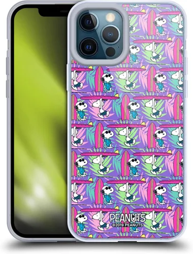 Miniatura 214 de Head Case Designs Peanuts Tropical Surf Snoopy Aloha Disco Gel Funda con licencia oficial [protección de grado militar] compatible con Apple iPhone