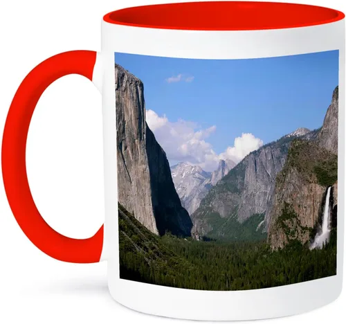 Miniatura 13 de 3dRose El Capitan and Bridalveil Falls in Yosemite National Park - Taza de dos tonos (11 onzas), color negro