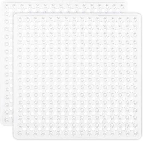 Miniatura 18 de GORILLA GRIP Alfombrilla para bañera patentada, lavable a máquina, con ventosas y orificios de drenaje para mantener las bañeras limpias, suave