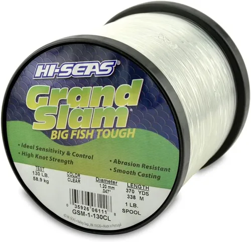 Miniatura 21 de Sedal de Pesca de Monofilamento HI-SEAS Grand Slam - Fuerte y Resistente a la Abrasión en Transparente, Rosa, Verde, Azul Ahumado, Amarillo Amarillo