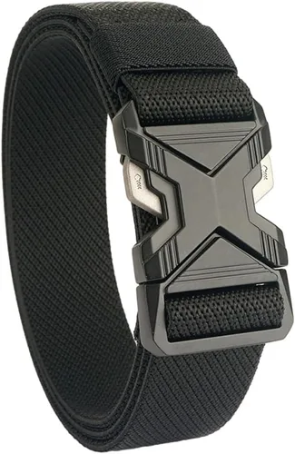 Miniatura 7 de Cinturón táctico para hombre de 1.34 pulgadas de ancho elástico elástico estilo militar cinturones de golf