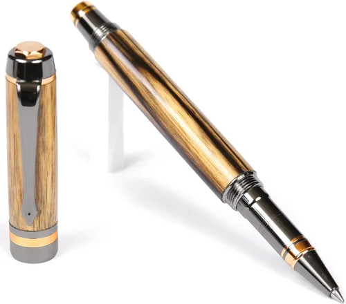 Miniatura 9 de Elite – Bolígrafo de punta rodante, color amarillo de metal de pistola caja Elder Yellow Box Elder