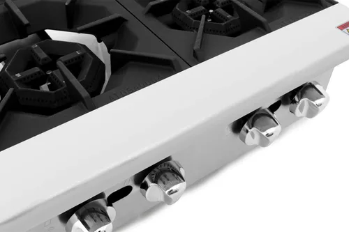 Miniatura 3 de CookRite ATHP-36-6 - Placa caliente comercial para encimera de seis quemadores de propano líquido de 36 pulgadas - 150,000 BTU
