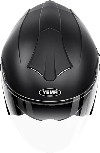 Miniatura 4 de YEMA Casco de motocicleta de cara abierta 3/4 aprobado por DOT, doble visera, hebilla de liberación rápida, cascos de motocicleta para adultos