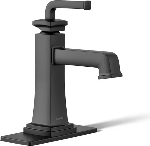 Miniatura 24 de KOHLER K-27399-4K-2MB Riff - Grifo de lavabo de baño amplio, grifos de baño de 3 agujeros con drenaje clicker, 1.0 GPM, latón moderno cepillado