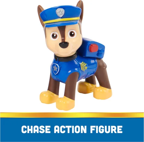 Miniatura 6 de Paw Patrol, Patrulla de Chase, Vehículo de juguete con figura de acción coleccionable, juguetes para niños con conciencia sostenible para niños