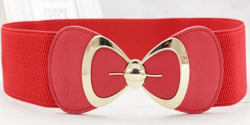 Miniatura 2 de X&F - Cinturón ancho para mujer, diseño de bowknot