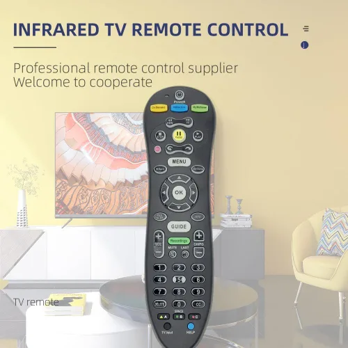 Miniatura 3 de Paquete de 2 repuestos para control remoto ATT S30-S1B compatible con receptor U-Verse Uverse Controles digitales multifunción