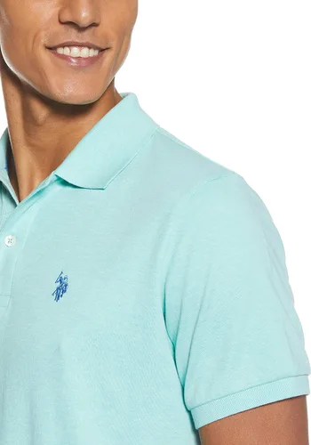Miniatura 3 de US Polo Assn Camisa entretejida de color sólido para hombre