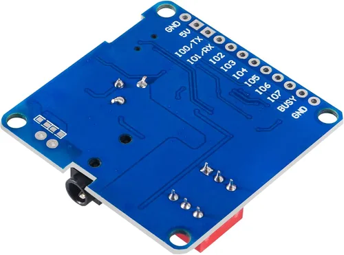 Miniatura 6 de 2 unids placa de módulo de reproducción de voz reproductor de MP3 Módulo de voz de música, 5W 64MBit Flash Serial Control SD/TF Tarjeta IO