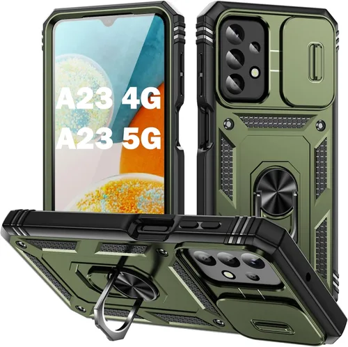 Miniatura 113 de PASNEW Funda para Samsung Galaxy A54, Soporte Metálico y Cubierta Deslizante para Cámara, Militar Multicapa Resistente de Cuerpo Completo a Prueba