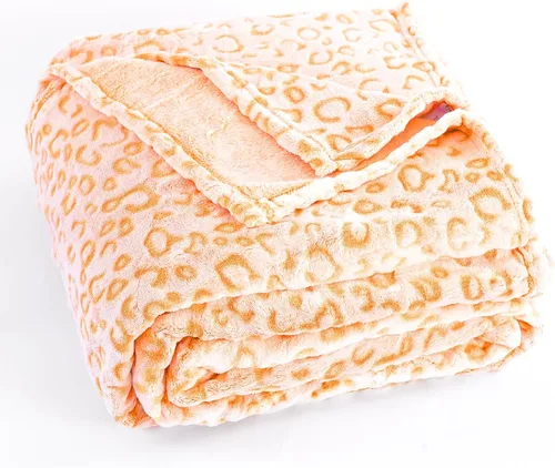 Miniatura 12 de PLEASANT BOULEVARD Manta de Forro Polar con Estampado de Leopardo, Colcha de Microfibra Suave Liviana Acogedora y Cálida Premium para Sofá y Cama