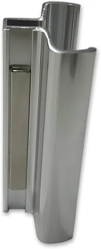 Gordon Glass® - Manija de puerta de ducha sin marco cromado brillante de 3-3/4 pulgadas con imán, manija de repuesto para puerta de ducha con imán
