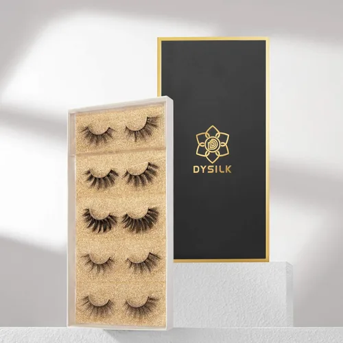 Miniatura 7 de DYSILK Pestañas de Visón de Aspecto Natural - Pestañas Postizas 5 Pares Pestañas 6D 5 Estilos Paquete de Pestañas Mixtas - Pestañas Wispy Pestañas 5