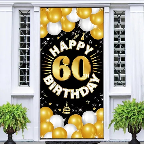 Miniatura 11 de Decoraciones de feliz cumpleaños número 16 para niños y niñas, pancarta de tela para cumpleaños de 16 años, suministros de fiesta de dieciséis años