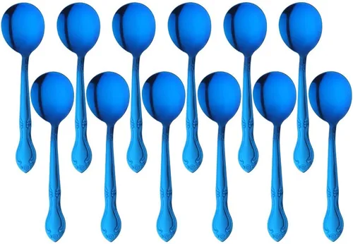 Miniatura 13 de Juego de 12 cucharas de café, mini cucharas de café, cucharas de espresso de acero inoxidable, cucharas pequeñas para postre, té, aperitivo, 4.6