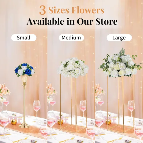 Miniatura 64 de NUPTIO Centros de mesa de flores para mesas de boda: arreglo de bolas de flores artificiales rosa y blanco para bodas, fiestas, 2 piezas de rosas