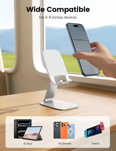 Miniatura 6 de Lamicall Soporte ultrafino para teléfono celular, regalos para el día del padre, hombres, papá, esposo de hija, hijo, esposa, soporte blanco
