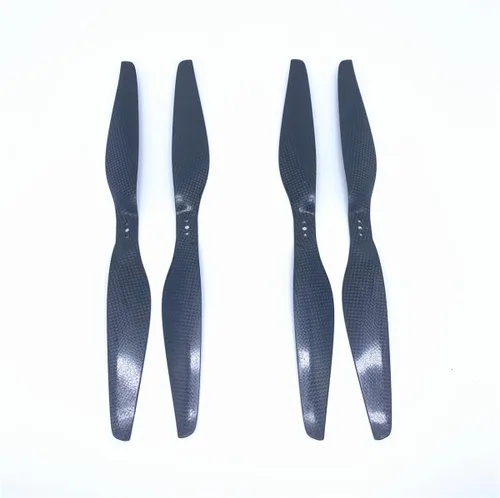 Miniatura 3 de KingVal Reemplazo de 2 pares de hélice CW/CCW de fibra de carbono 1245 compatible con RC Quadcopter Drone Black 2 Pairs 1245