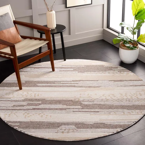Miniatura 11 de Martha Stewart x Safavieh Colección de alfombras de área, alfombra de 8 pies, natural y marrón, lana hecha a mano, ideal para sala de estar