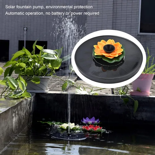 Miniatura 2 de Fuente solar para baño de pájaros, bomba de fuente de energía solar de 1.4 W, bombas de agua flotantes para jardín, patio, estanque y piscina al