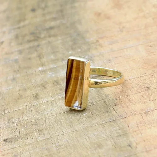 Miniatura 10 de Anillo de plata de ley maciza superpuesta de oro amarillo de 18 quilates para mujer, anillo de compromiso de plata esterlina, juego de bisel