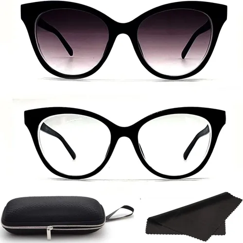 Miniatura 3 de Miopía Miopía Distancia de Conducción Gafas para Mujer 2 Pares de Ojos de Gato Vintage