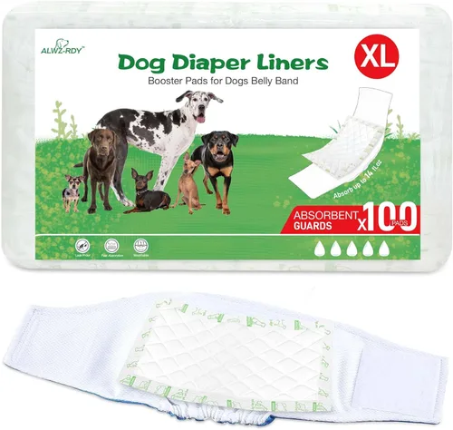 Miniatura 7 de Forros para pañales de perro 100 unidades súper absorción almohadillas desechables reforzadoras para pañales de perro a prueba de fugas para hembras