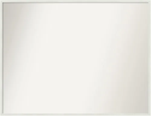 Miniatura 625 de Amanti Art Espejo de baño blanco para sobre el fregadero, 32 x 45 pulgadas, espejo de tocador rectangular blanco esbelto, marco de madera moderno