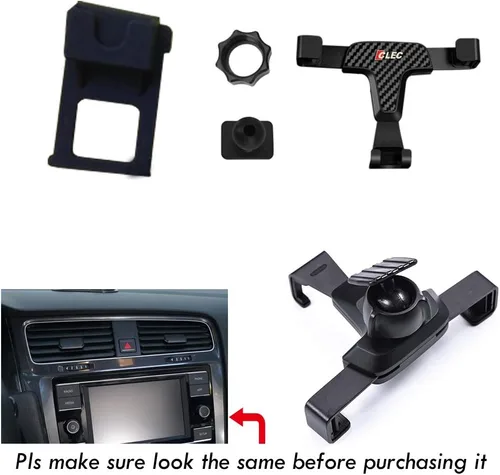 Miniatura 2 de Soporte para teléfono celular con cubierta de clip de ventilación ajustable para Volkswagen VW Golf 7 MK7 2014 2015 2016 2017 2018
