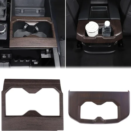 Miniatura 24 de Aunginsy Soporte para reposabrazos central de asiento delantero, cubierta de marco de taza compatible con Toyota Tundra/Sequoia 2022-2025