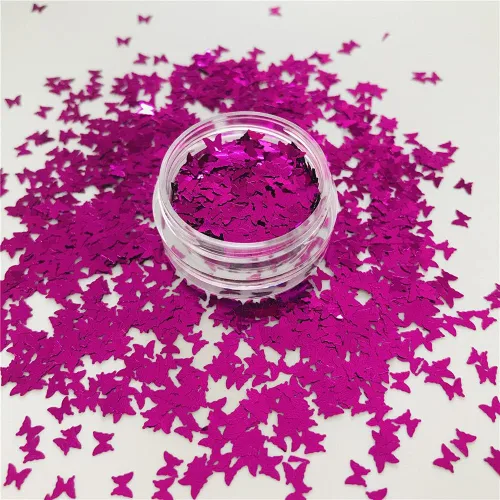 Miniatura 23 de PrettyG Paquete de 0.35 oz/paquete – Lentejuelas con purpurina en forma de mariposa de oro rosa – Festival Rave Belleza Maquillaje Cara Cuerpo Nail