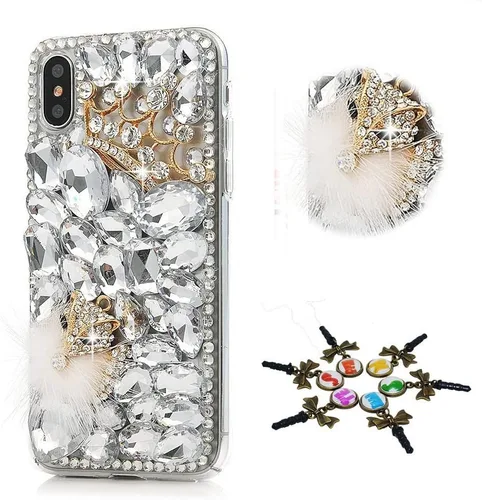 Miniatura 17 de Sparkle - Funda compatible con Samsung Galaxy Z Flip 2 5G, elegante funda con diseño de diamantes de imitación de cristal y diamantes de imitación