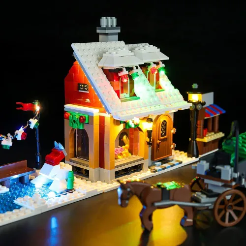 Miniatura 5 de Kit de luces LED compatible con Lego 10216, kit de iluminación de construcción para (Creator Holiday Bakery). (Solo kit de luz Led) (versión clásica)