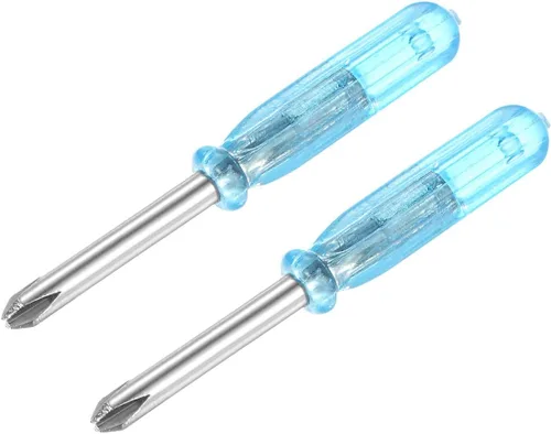 Miniatura 6 de uxcell Mini destornillador Phillips, cabeza cruzada de 0.079 in, 1.772 in de longitud para reparación de electrodomésticos pequeños, 2