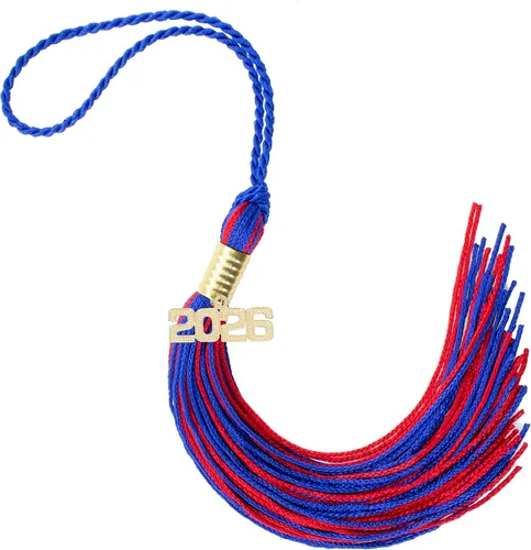 Miniatura 117 de Borla de graduación Aqua 2022, todos los colores escolares disponibles, fabricada en Estados Unidos