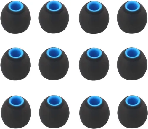 12 almohadillas de repuesto de tamaño pequeño para Powerbeats Pro, BeatsX, Senso, TOZO, Sony y otros auriculares intrauditivos de 0.150 in, color