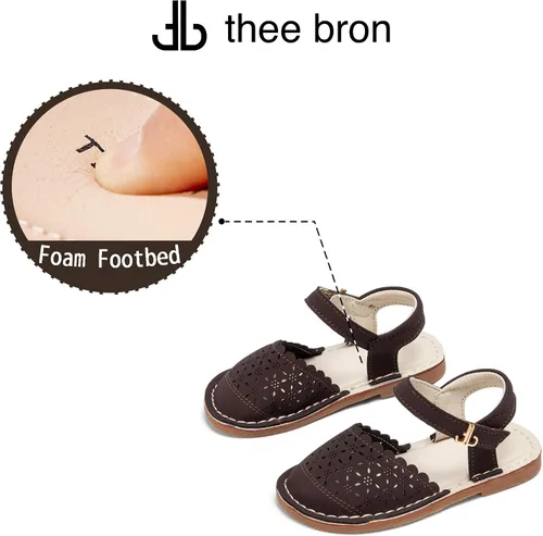 Miniatura 151 de THEE BRON Sandalias cómodas para niñas, zapatos para niños, sandalias rellenas