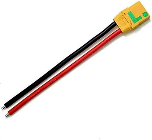 Miniatura 5 de SoloGood Amass - 2 pares de coletas XT90S XT90 Wire XT-90S XT 90 enchufe macho y hembra conector 5.906 in 10AWG cable de silicona para RC Lipo