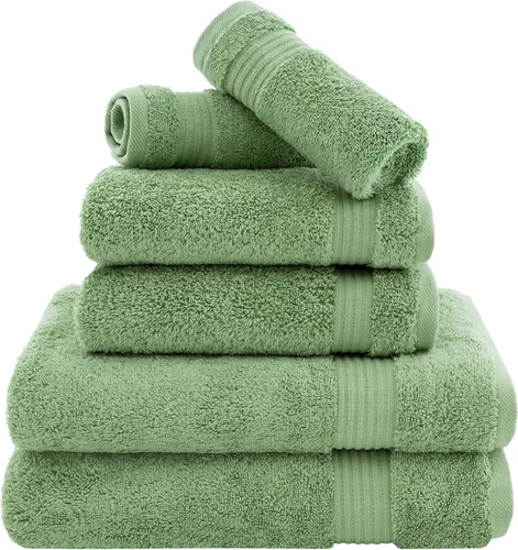 Miniatura 25 de Cotton Paradise - Juego de 4 toallas de mano para baño, 100% algodón turco, toallas suaves y absorbentes para la cara, toallas de mano color gris